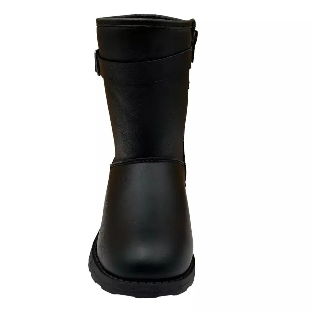 Carter's Youth Girl's Fashion Mid Calf‎ Boots Size 1 Black Lined Side Zipper